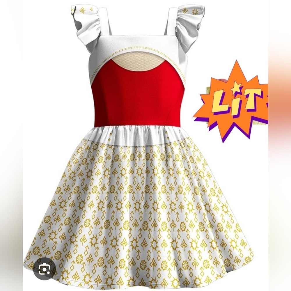 Girls Zombies Nova Costume Kids Halloween Dress Cosplay Sz 10